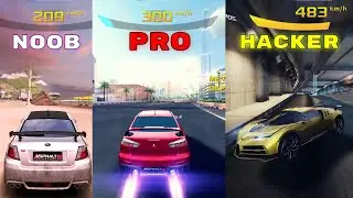 Asphalt 8 Noob vs Pro vs Hacker vs God
