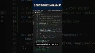 How to Fix Node JS CORS POLICY error