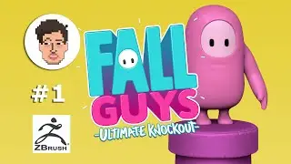 Creating Fall Guys Skins in ZBrush #1 - Default