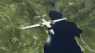 Aero Commander 500S Shrike -- Machmell Fisheries - Bella Coola -- X-Plane 11.25