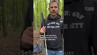 Pilze sammeln als Blinder 