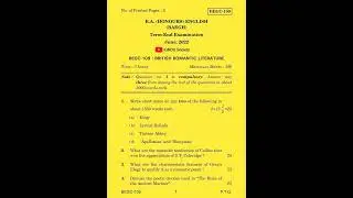 BEGC 109 Previous Year Question Paper | June 2022 Shorts