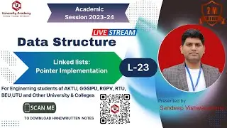 DSUC 23: Pointer Implementation of Singly Linked Lists | Linked list program in C