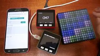 M5Stack, BLE-MIDI via WebBluetooth, Android Chrome