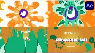 Hand Drawn Liquid Logo for After Effects Template