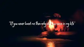 “If you never loved me then why ....... 💔 2 Deep English Quotes WhatsApp Status about Fake Love