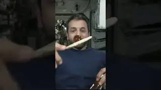 Astronaut enjoying bread and honey in space