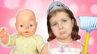 Milana as Cinderella for Baby Born Doll