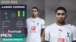 PES 2021 - DOWNLOAD FACE AARON LENNON