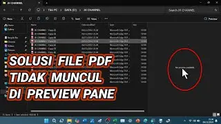 Solution for PDF Files Not Showing in Preview Pane of File Explorer (Windows 11)