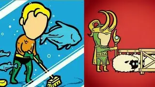 Superheroes's Part-Time Jobs | Because No One Pays Them For Saving The World | Mini Beast