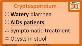 Parasites: Malaria, Toxoplasmosis, Cryptosporidium & Protozoa. Metronidazole Mebendazole