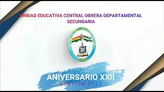 ANIVERSARIO XXII UE COD SECUNDARIA