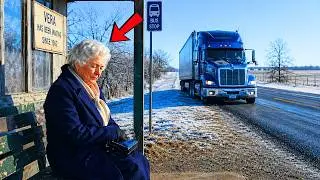 I Was Driving Alone On The Road… Until I Saw An Elderly Woman Abandoned At A Bus Stop