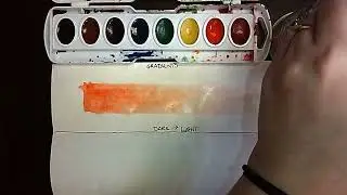 Watercolor Gradients: Dark to Light