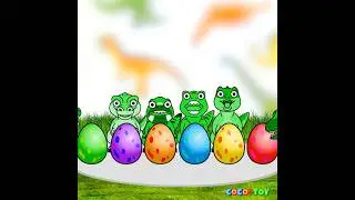 Baby dinosaurs change color depending on your mood #ShortsㅣLearn color for kidsㅣCoCosToy