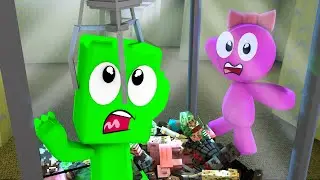 Rainbow Friends Play Claw Crane | Rainbow Friends 3D Animation Part 6