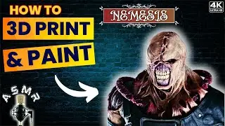 🎨 Painting a 3D Printed 🔥 NEMESIS Miniature 🔥 on a Budget with Affordable Craft Supplies | ASMR
