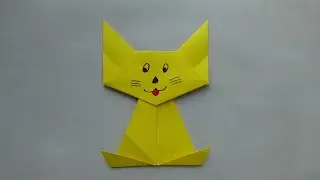 Origami cat How to make a cat out of paper