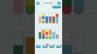 water sort puzzle game level 242 Numpuz android ios games gameplay funny gaming all level color game