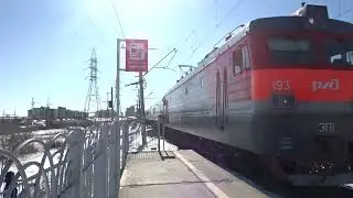 ЭП1-193 с пассажирским поездом №97 Кисловодск - Тында и приветливой бригадой