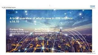 Informix 14.10 Part 1   Informix 14 10 FC5 FC7 Features by  Scott Pickett