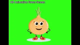 Onion 🧅 Animation (Green Screen)