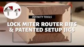Easy, Accurate Setup with Infinity's 45° Lock Miter and Master Jig Sets