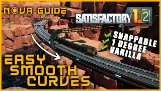 Easy 1° Smooth Curve Blueprints in Satisfactory