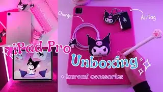 unboxing my ipad pro 2021!💜apple pencil 2, magic keyboard,cute accessories and more | Barbie Jasha