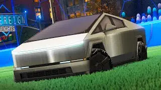 NEW TESLA CYBERTRUCK IN ROCKET LEAGUE!