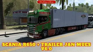 ETS2 1.50 SCANIA R650 + TRAILER JAN MUES V6.0