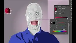 Clown Wig creating an alter ego in illustrator part 10