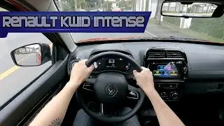 2024' RENAULT KWID INTENSE 1.0 - TEST DRIVE POV NA PRÁTICA EM CURITIBA/BRAZIL DE DIA E NOITE!!