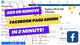 How To Add or Remove Facebook Page Admin 2024