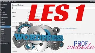 website maken met wordpress 2020 LES 1