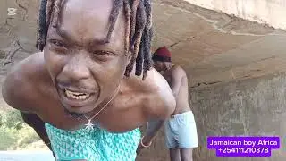 Jamaican Boy Bathing and Training illegal in the village river//villagelife
