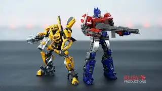 Optimus Prime Bumblebee Movie Trumpeter SK-09 Model Kit Speed Build (Unboxing & Review)