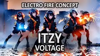 ITZY - 'Voltage' (Electro Fire Concept) AI Dance Performance Cover Remix MV