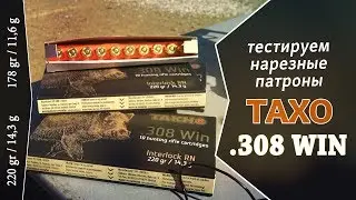 Нарезные патроны ТАХО .308 WIN с пулей  А-MAX 11,6 г | Interlock RN 14,3 г