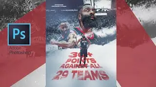 How to design NBA Poster Design using Adobe Photoshop 