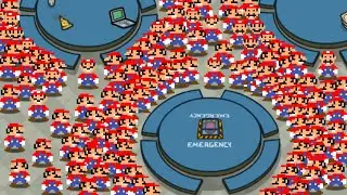 AMONG US, but with 100 Mario PLAYERS