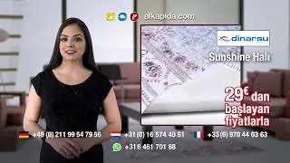 Dinarsu Halı Kaymaz Taban Çamaşır Makinesinde Yıkanır.