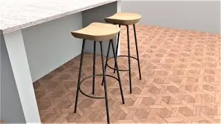 How to make Bar stools in SketchUp