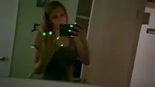 Glowing nail color surprise.