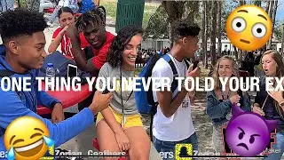 ONE THING YOU NEVER TOLD UR EX😳😂 (PUBLIC INTERVIEW)