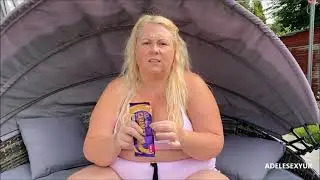 SEXY BBW ADELESEXYUK TASTE TESTING DAIRYMILK CARAMILK 8396