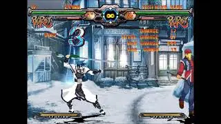 GGXX accent core +R ky aiming for max damage corner vs axl and dizzy