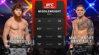 Full Fights: Sharabutdin Magomedov vs. Marc-André Barriault | Whittaker vs. de Ridder UFC Fight Nigh