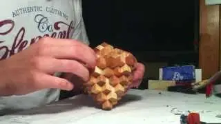 Time lapse disassembly and reassembly of an octahedron wooden block puzzle